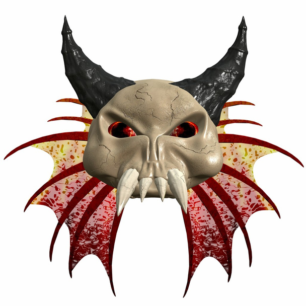 3D Fantasy Skull - Valokuva, kuva