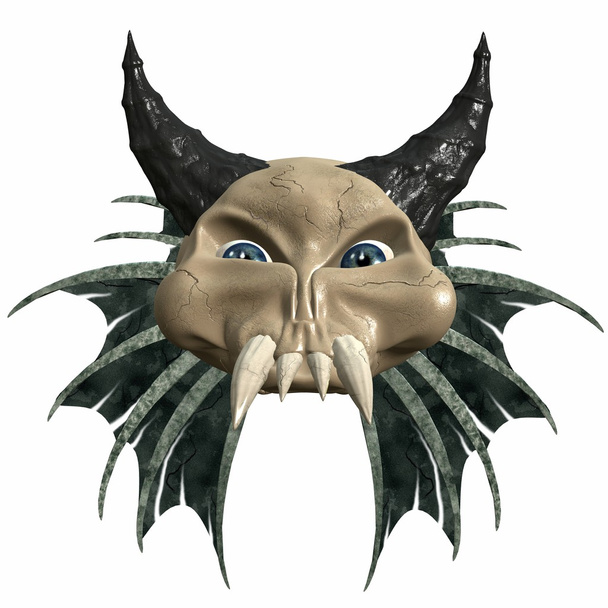 3D Fantasy Skull - Фото, изображение