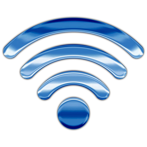 Símbolo Wi-Fi, estilo metálico, elaboração gráfica
 - Foto, Imagem