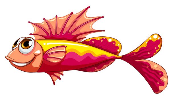 A colorful fish smiling - Vector, Image
