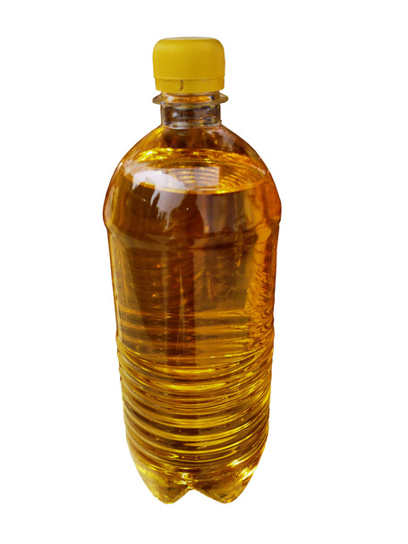 A bottle of vegetable oil. - Foto, Bild