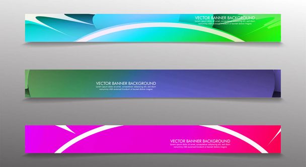 Impostare sfondo banner con composizione multicolore. illustrazione del disegno vettoriale
 - Vettoriali, immagini