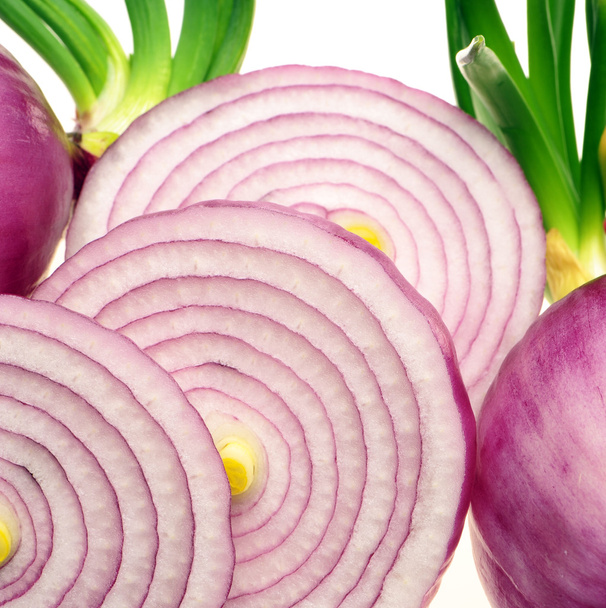 Red sliced onion - Zdjęcie, obraz