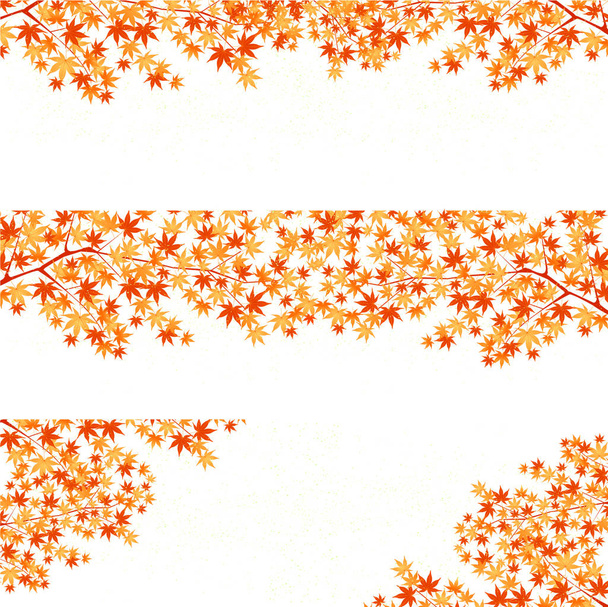 Autumn leaves maple leaves background - Vector, Image