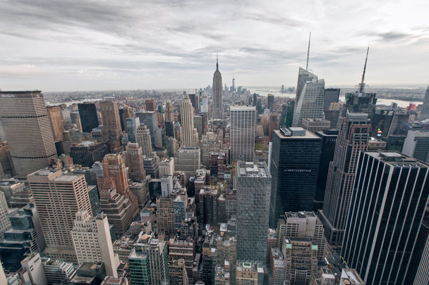 Épületek Manhattan, New York City, Amerikai Egyesült Államok - Fotó, kép