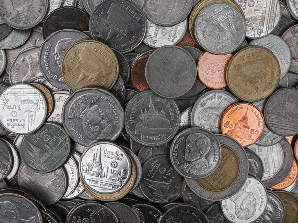 タイのコインの背景. - 写真・画像