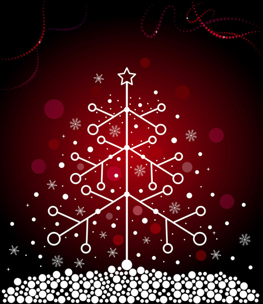 Christmas tree - Vector, afbeelding