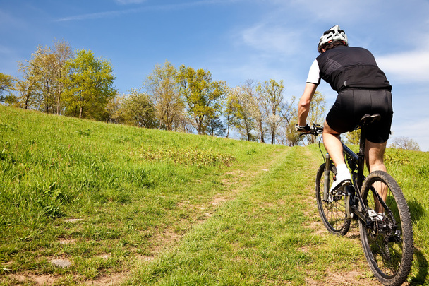 horské kolo cyklisty jízda do kopce - Fotografie, Obrázek