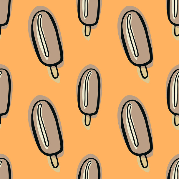 Ice cream lolly seamless pattern - Вектор,изображение