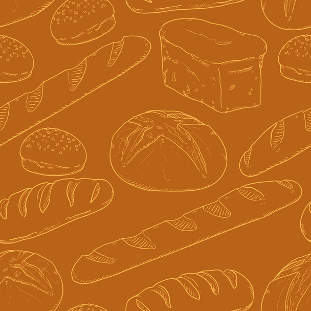 スケッチパンのベクトルシームレスパターン - ベクター画像