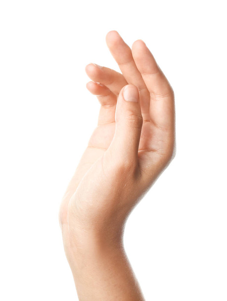 жіноча рука на білому тлі
 - Фото, зображення