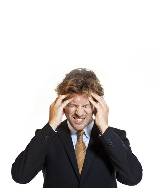 Businessman suffering from migraine - 写真・画像