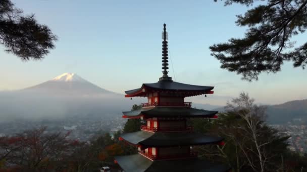 γραφικό βίντεο της όμορφης παραδοσιακής ιαπωνικής παγόδα - Πλάνα, βίντεο