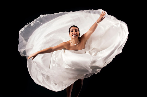 Bride dancing - Фото, изображение