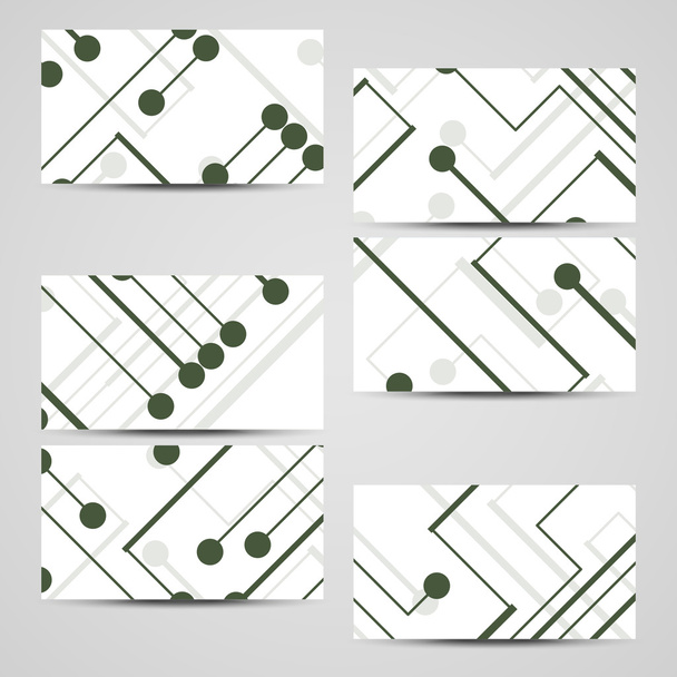 Vector business-card set for your design - Vettoriali, immagini