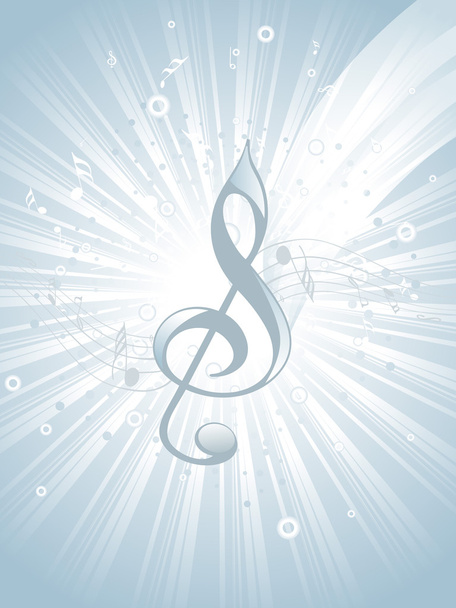 Illustration of musical notes - Vecteur, image