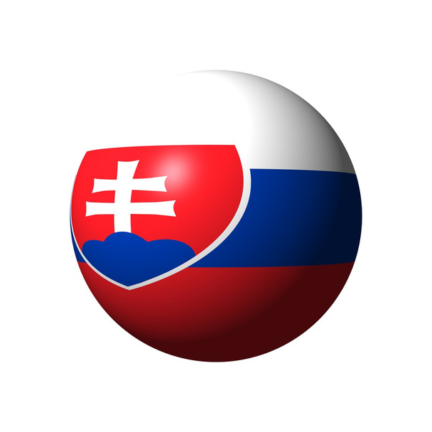 Esfera con bandera de Eslovaquia
 - Foto, imagen