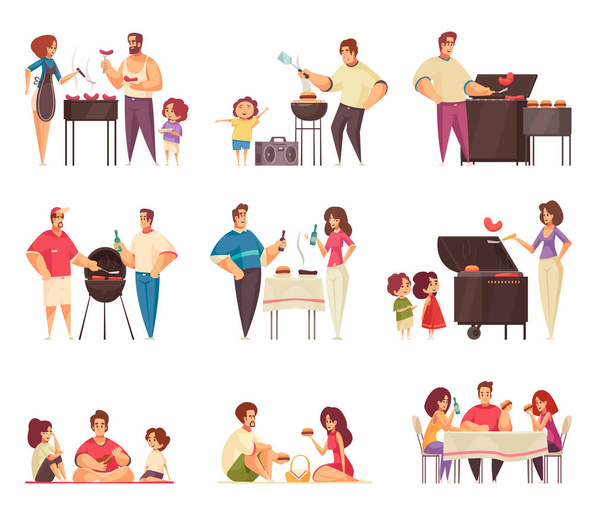 BBQ Party Grill Set - Vector, Image