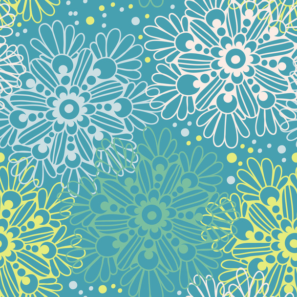 Cute floral seamless pattern - Wektor, obraz