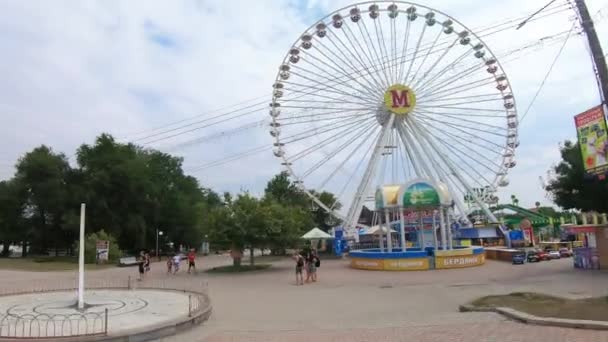 City beach of Berdyansk - Filmati, video