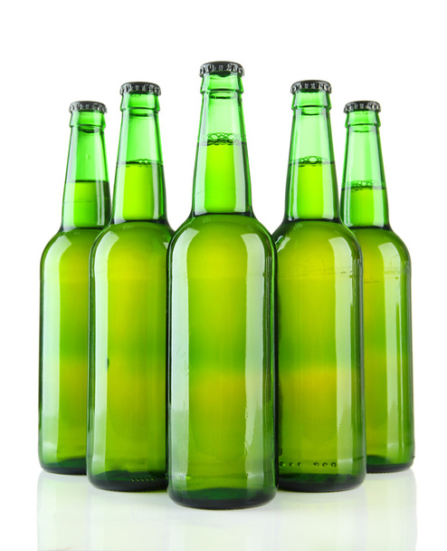 Bottles of beer isolated on white - Foto, afbeelding