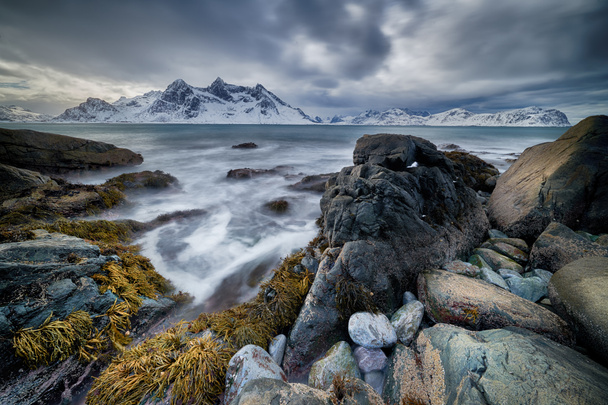 Paisaje invernal de Noruega lofotens
 - Foto, Imagen