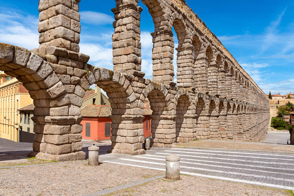 oude aquaduct in Segovia, Castilla y Leon, Spanje - Foto, afbeelding