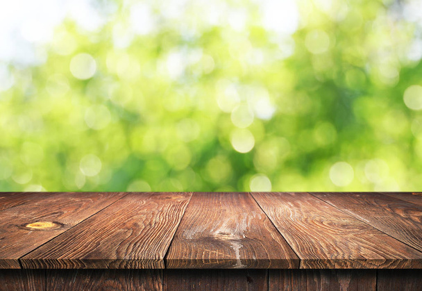 fondo de mesa de madera vacío - Foto, imagen