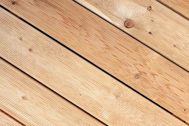 wooden terrace made of Siberian larch background - Photo, image