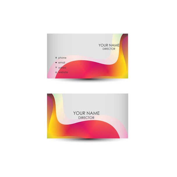 business card logo design vector - Vektör, Görsel