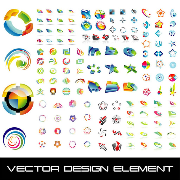 ensemble d'éléments vectoriels de conception
 - Vecteur, image