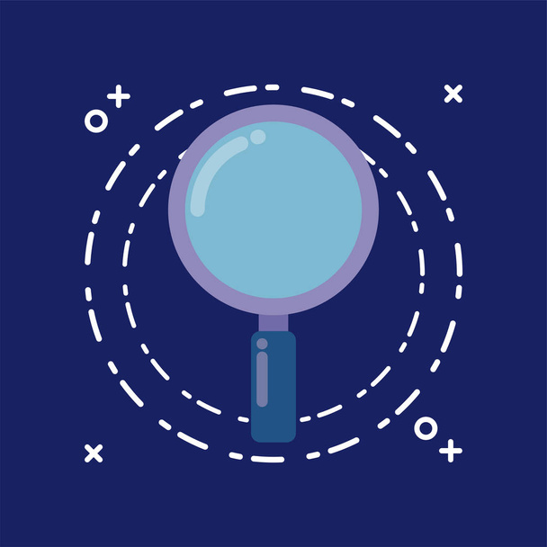 search magnifying glass isolated icon - Vector, Image