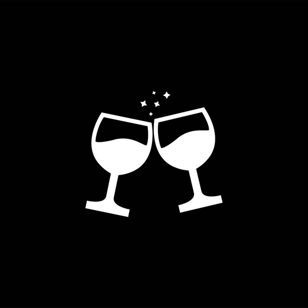 https://cdn.create.vista.com/api/media/small/299108296/stock-vector-wine-glasses-toast-icon-on-black-background-black-flat-style-vector-illustration
