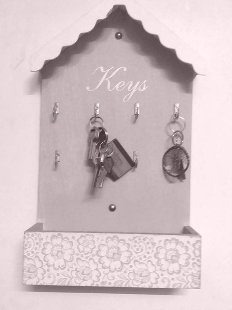 Schlüsselbrett und Schlüsselanhänger - Foto, Bild