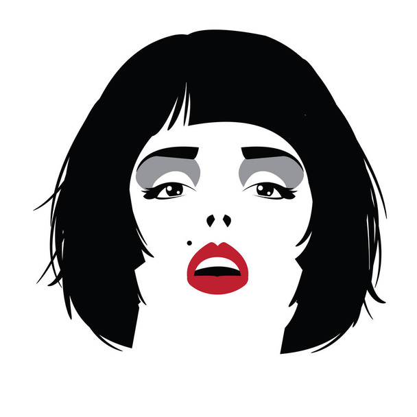 Fashion woman in style pop art. Vector illustration - Vector, Image