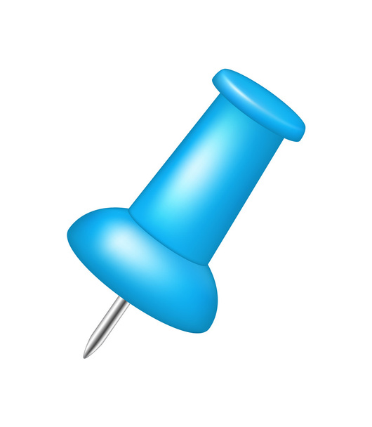 blauwe push pins - Vector, afbeelding