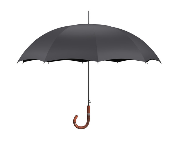 Paraguas negro
 - Foto, imagen