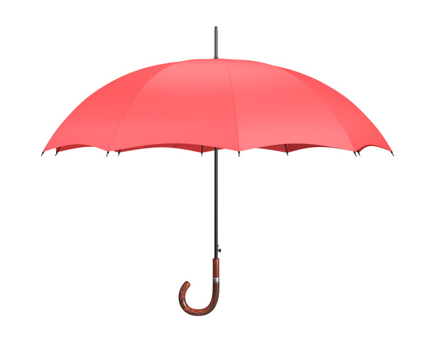 Paraguas rojo
 - Foto, Imagen