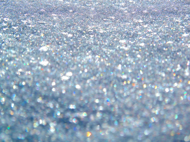 astratto blu sfondo morbido offuscata neve Natale luci garl
 - Foto, immagini