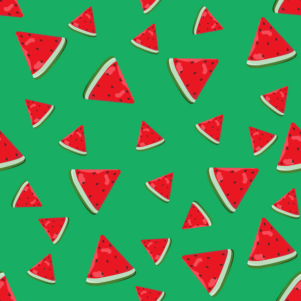 gyümölcs görögdinnye varrat nélküli minta design háttér tapéta vektor illusztráció  - Vektor, kép
