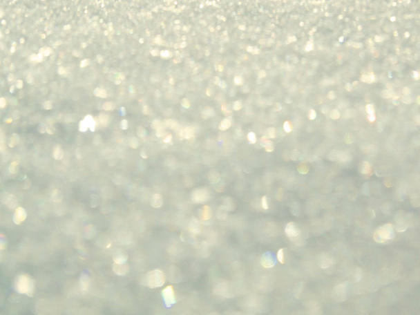 abstrakte weiße Hintergrund weich verschwommen Weihnachtsbeleuchtung Girlande - Foto, Bild