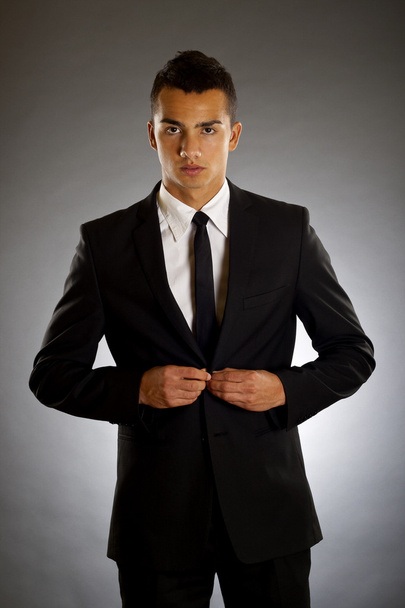 Businessman buttons up - Photo, Image