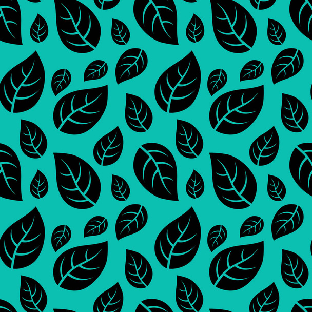 Leaf seamless pattern - Vettoriali, immagini
