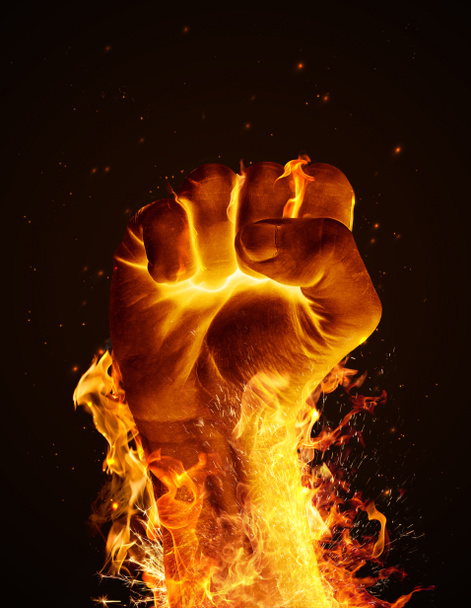 Fire fist - Photo, Image