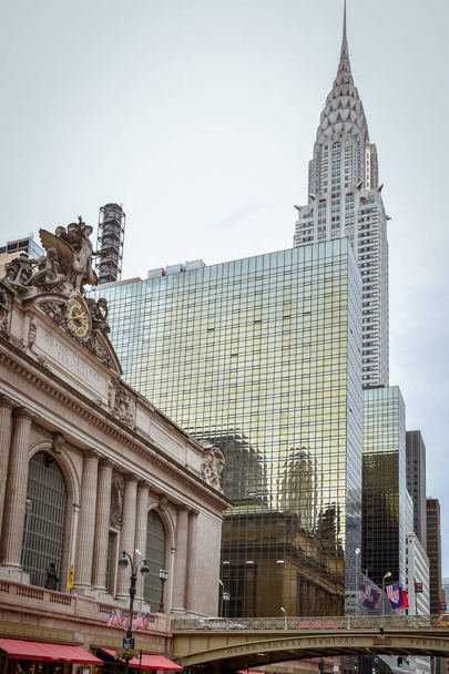 Grand Central Terminal Station Facade and buildings. NYC, USA - Photo, image