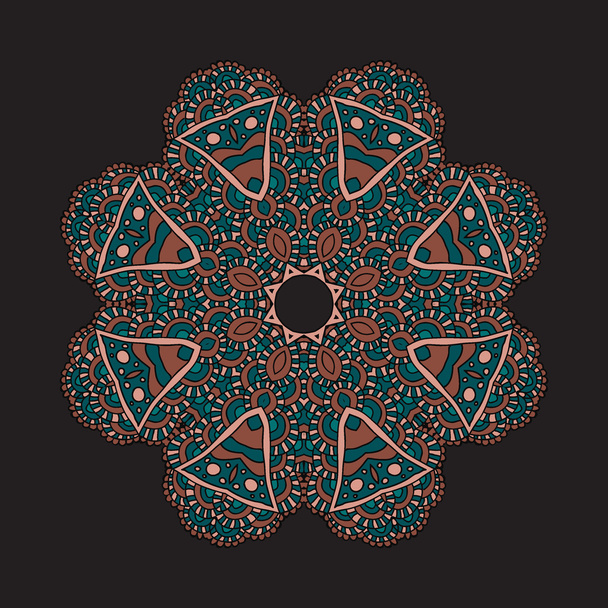 Patrón de encaje redondo ornamental
 - Vector, Imagen