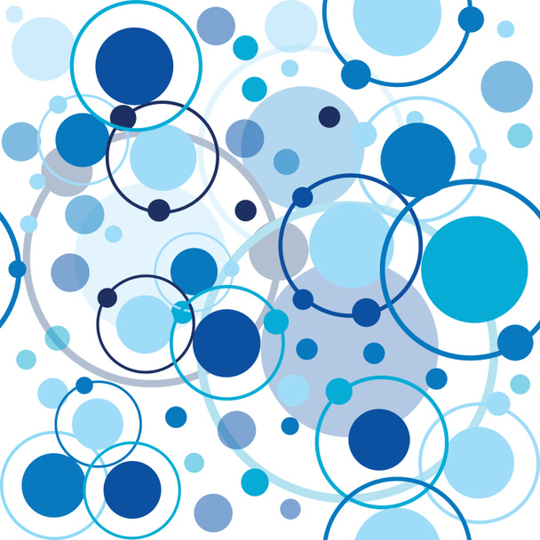 Blue circles and dots pattern - Photo, Image