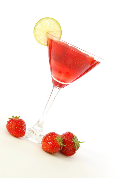 Strawberry juice or cocktail - Φωτογραφία, εικόνα