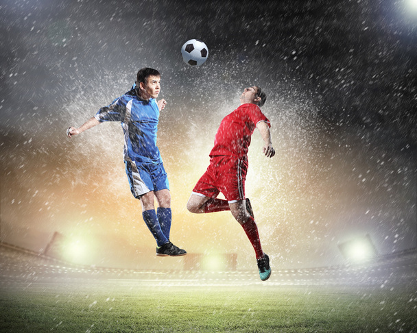 Dos futbolistas
 - Foto, Imagen