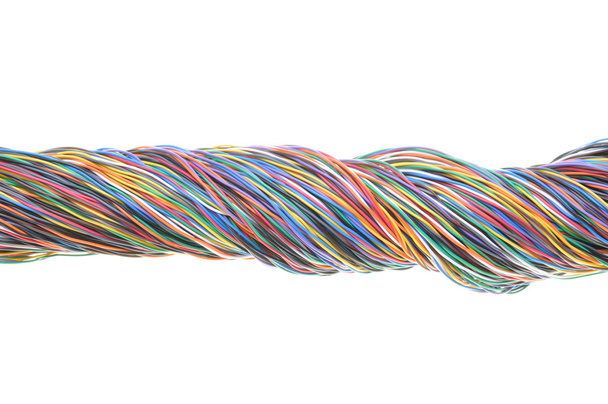Bundle of electric cables - Photo, Image